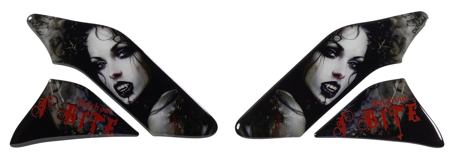 Gel Kneepad Protector Sticker Side Motorcycle Sexy Vampire Bruxa Dracula : Sh...