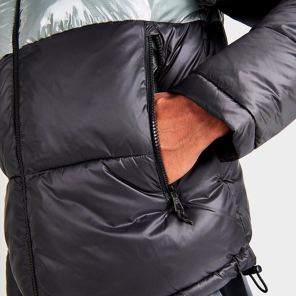 [最終値下げ]EA7 Emporio Armani フード付きジャケット Emporio Armani MEN'S EA7 SHINY PUFFER BOMBER JACKET Size