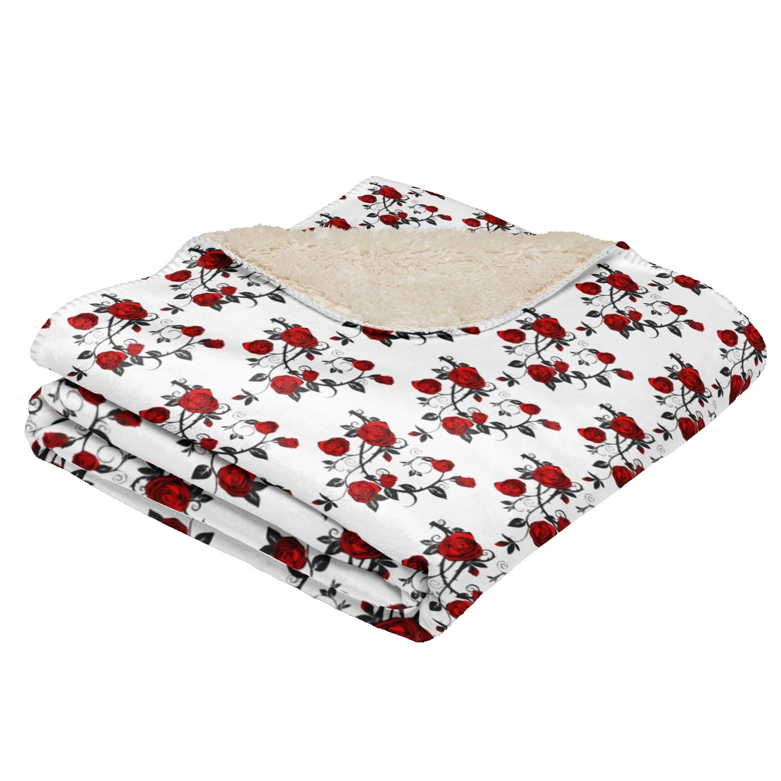 Polyester Rose Blankets & Throws