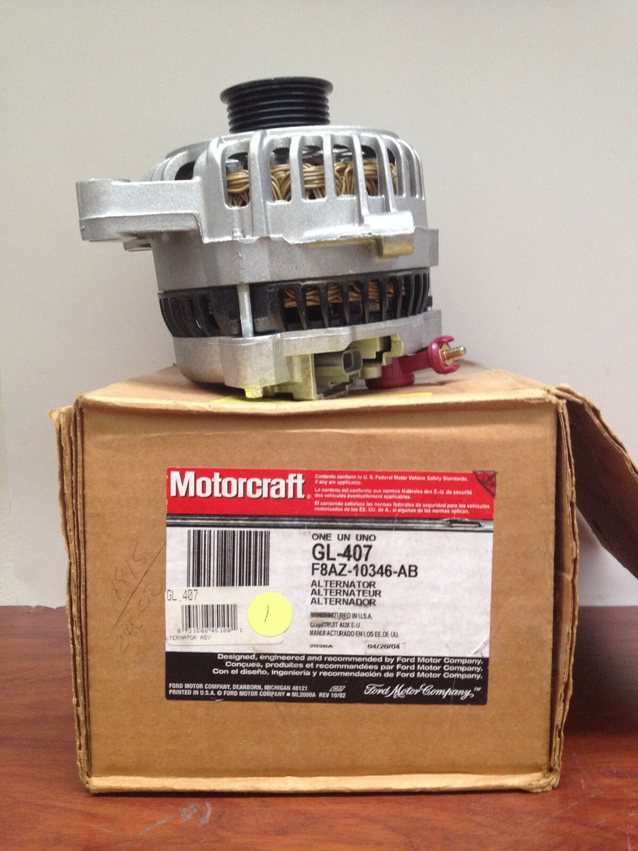 アルファ Motorcraft GL-407 New Alternator F8AZ-10346-AB | eBay