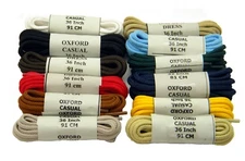 (2 pair Pack) Golf shoe style round 3mm thick athletic shoelaces shoestrings 