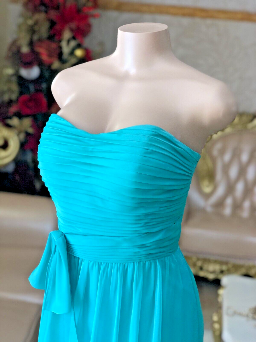 Gorgeous Sweetheart Strapless Bridesmaid Chiffon Dress | eBay