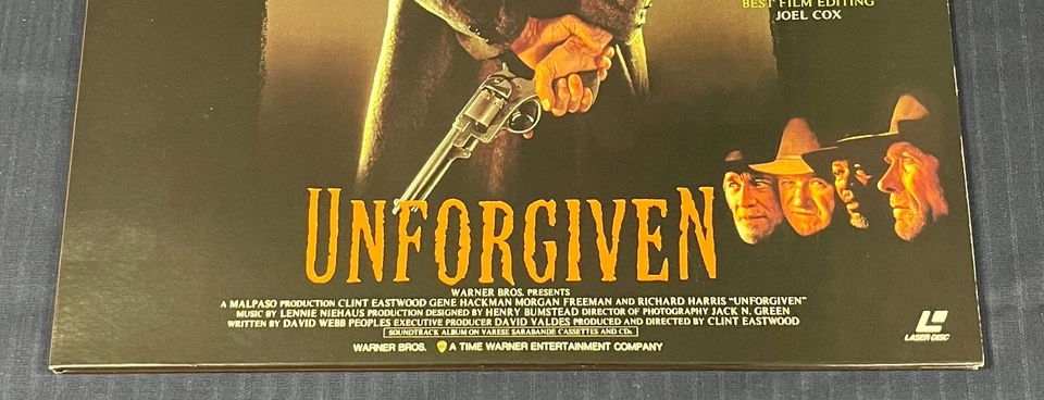Unforgiven Movie LaserDisc 1992 NJWL-12531 Clint Eastwood w/Obi From Japan - Image 3 of 4