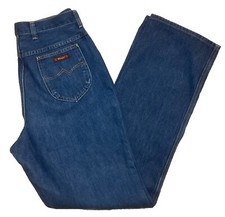 Vintage Wrangler Jeans No Fault Denim Mom High Rise 1970s USA Made Women  s 16