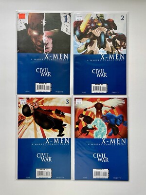 Civil War: X-Men #1-4 (2006) Complete Series Marvel Comics VF - NM
