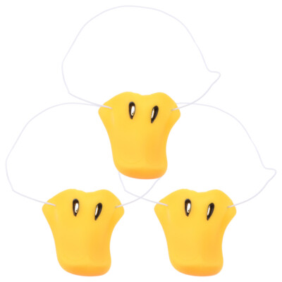 3PCS Creative Duck Bill Beak Nose Reusable Funny Duck Mask for Cosplay Parties