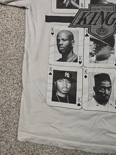 New York Kings Shirt Mens Med White Phat Doc Tshirt Iconic 90s Rappers Hip Hop - Picture 7 of 16