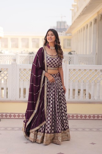 Designer indian bridal lehenga choli wedding Partywear lehenga Indian Lengha cho - Picture 19 of 20