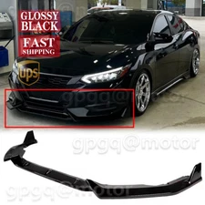 For Nissan Sentra SV B18 2020-2023 V Style Gloss Black Front Bumper Lip Splitter