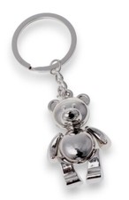 Teddy-Metall verchromt-Schl&uuml;sselanh&auml;nger-Keyholder-Schl&uuml;ssel-Keyrings-JO-4