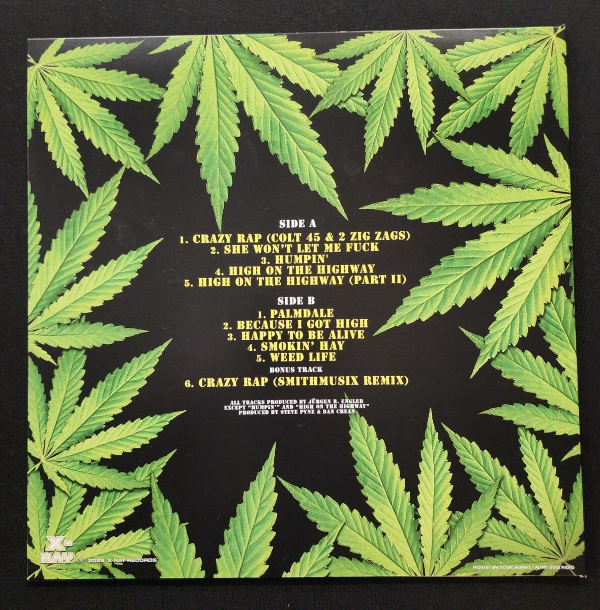 Afroman Signed Auto Crazy Rap Colt 45 Two Zig Zag Lyric Insc Rare