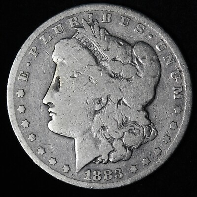 1883-CC Morgan Silver Dollar CHOICE VG E404 SCCK