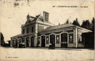Old postcard AK LUXEUIL-les-BAINS - La Gare (636167)