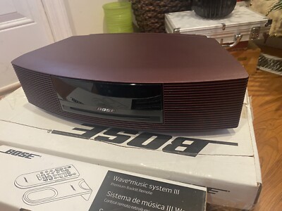 Bose Wave Music System III Limited Edition Burgundy /Touch Panel