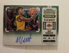 2022-23 Contenders Max Christie Rookie Ticket Premium Green Shimmer Auto #144