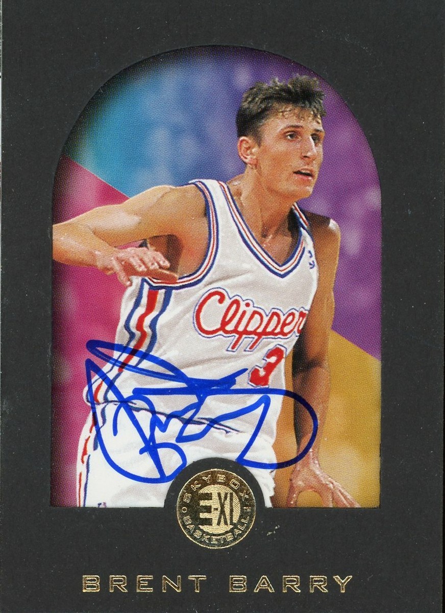 1996-97 Skybox BRENT BARRY Signed Card autograph AUTO CLIPPERS | eBay
