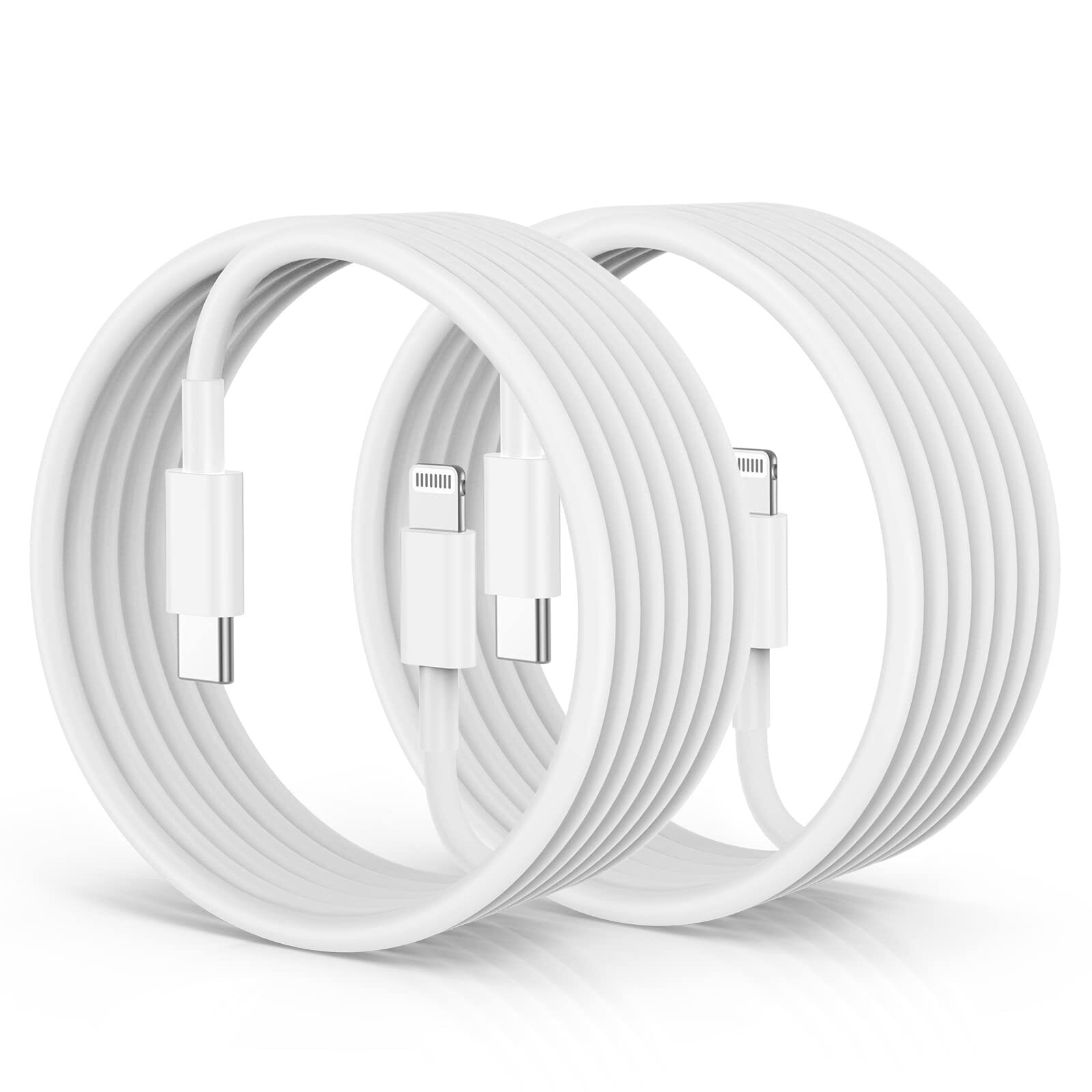 2Pack USB C to Lightning Cable 3FT,[Apple MFi Certified] iPhone 13 14 Charger...-image