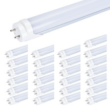 G13 4FT 4 Foot 22W 6000K LED T8 Tube Light Ballast Bypass Dual-end Powered Milky