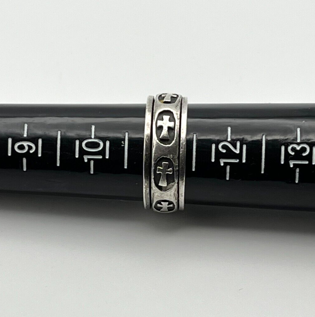 Solid Sterling Silver 925 embossed CHRISTIAN CROS… - image 7