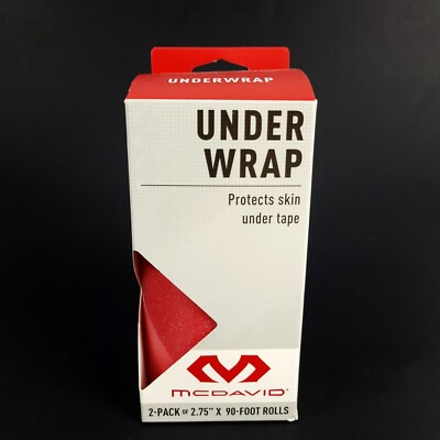McDavid Under Wrap Sports Skin Protector Under Tape Scarlet 2 Pack 2.75'' x 90ft