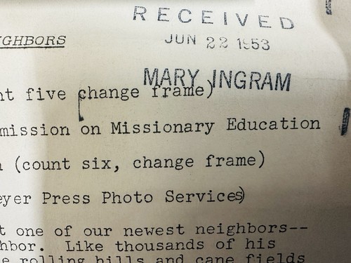 old 1953 FILMSTRIP w/ Explanation from Board of Nat. Mission Presbyterian Church - Picture 4 of 9