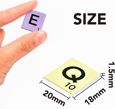 450pcs Pastel A-Z Scrabble Tiles Capital Letter Tiles for Crafts, Scrabble Ga...