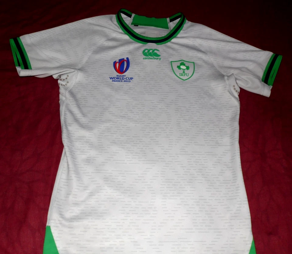 Maillot De Rugby De Match De L'Irlande RWC 2023 Taille M - Photo 1/4