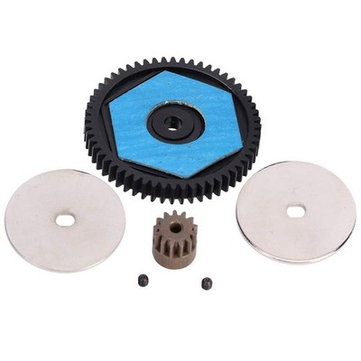 RC Car Spur Gear Metal 56T 12T Motor Gear 32P Fits SCX10 Replacement Part
