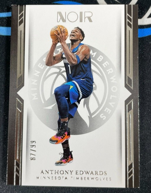 Anthony Edwards 2022-23 Panini Noir Base Icon Edition /99 #132