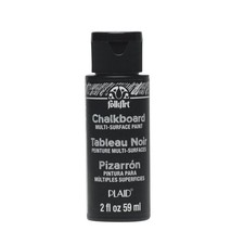 PlaidCraft Multi Surface Chalkboard Paint, 2 oz, Black
