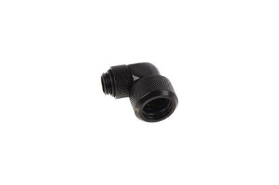 Alphacool Eiszapfen 16mm HardTube Anschraubtülle 90° drehbar G1/4 - Deep Black