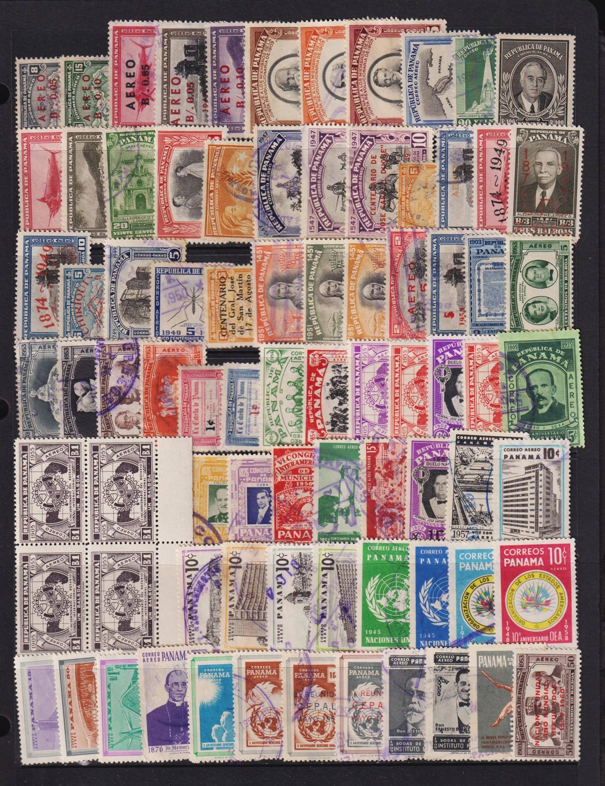 Panama - 80 Airmail stamps