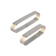 2 Pcs Mousse Cake Ring Stainless Steel Tarts Rings Tartlet Mould