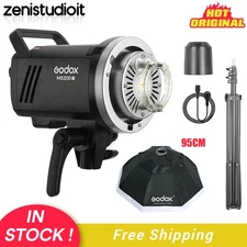 Godox MS200V 200W Studio Flash Light Strobe Monolight + 95cm Softbox Stand Kit