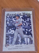 2026 Topps Series 1 Roman Anthony Greatest Hits Base #GH-26 Red Sox