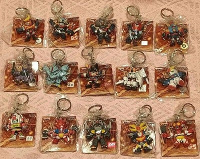 Super Robot Wars 1998 Figure Keychain Set 15pcs Unopened Banpresto Characters