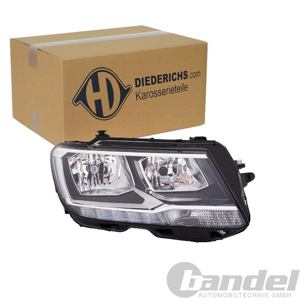 Diederichs Halogen LED Scheinwerfer Mit Lwr-Motor Rechts FüR VW Tiguan | 2256982-image