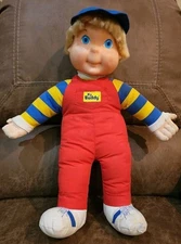 Vintage 1991 PLAYSKOOL My Buddy Doll 22" Blonde Hair Blue Eyes Hat Shoes (READ)