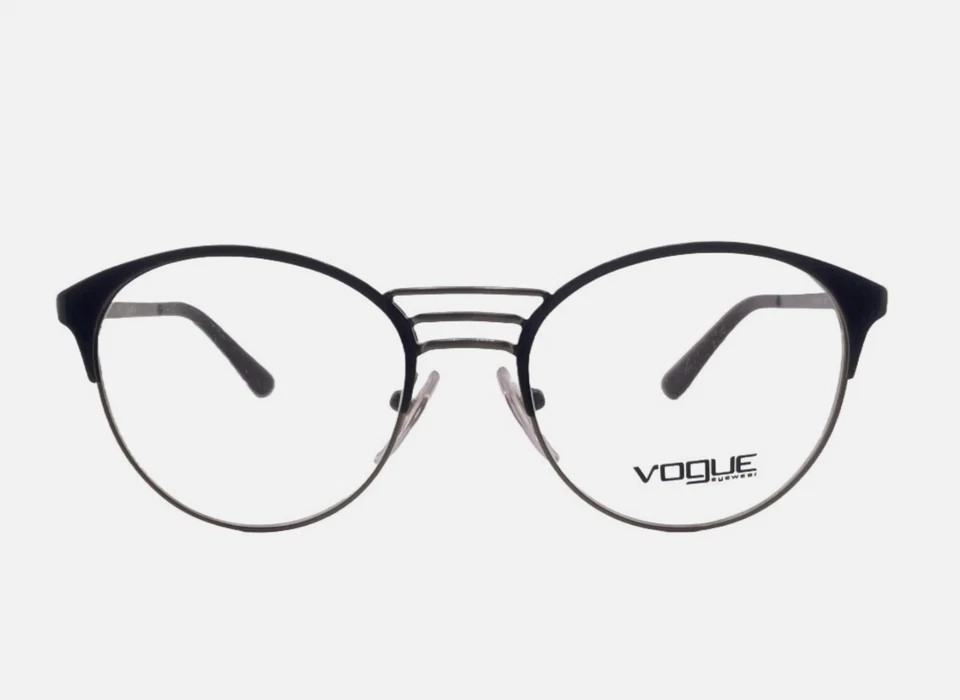 GAFAS VOGUE VO 4043 997 ORO MARRÓN AUTÉNTICAS RX REDONDAS 51-18-135 NUEVAS Foto 3 de 4