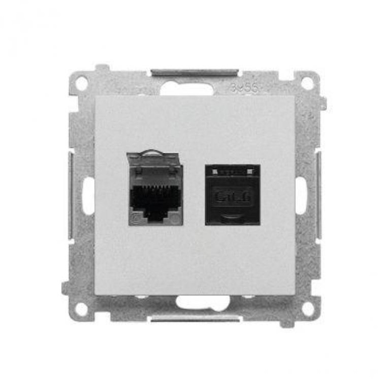 RJ45 Dual Computer Socket Category Simon 55 T62.01/143