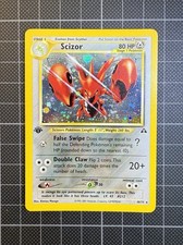 Pokémon Scizor 1st Edition 10/75 – Neo Discovery – Holo – WOTC – Light Played