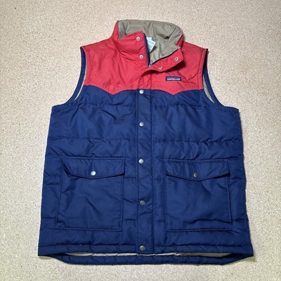 Patagonia Slingshot Down Sweater Western Quilted Insulated Puffer Vest Men M