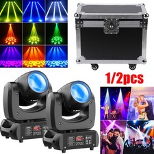 2X 150W LED Moving Head Lights 18 Prism RGBW Gobo Beam Stage Light DJ Disco DMX