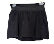 SPANX Women s Sz Small Black Get Moving Mesh Trim Skort Skirt