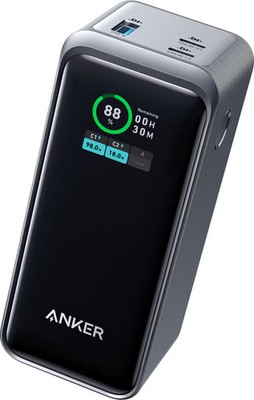 Anker - Power Bank (20000mAh, 200W, 3-Port) - Black | eBay