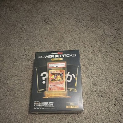 gamestop pokemon booster box GameStop Power Packs Gold Pokémon TCG Box Charizard Graded Card Booster
