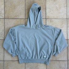 Huk Hoodie Women s Medium Blue Oversized Pullover Logo Beachcomber Sweatshirt