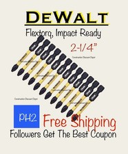 12 DEWALT FlexTorq Bit Set Phillips 2 PH2 2-1/4" in. IMPACT READY NEW