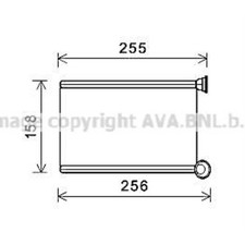 Wärmetauscher Innenraumheizung Aluminium für Renault Megane II Kombi 135x255x27