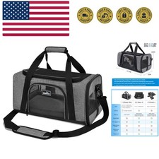 TSA Approved Pet Carrier for Small Cats Dogs, Travel Bag with Adequate Ventil...